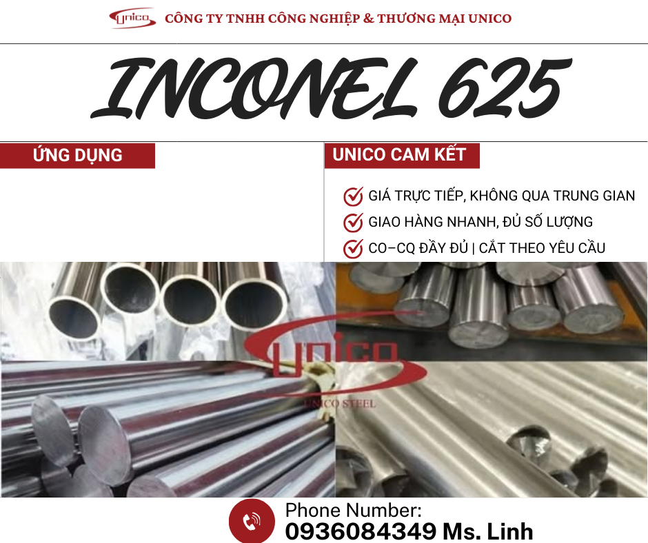 UNICO chuyên cung cấp inconel 625